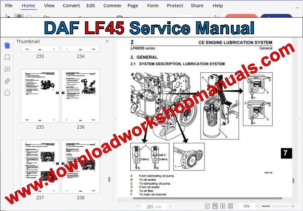 DAF LF45 Service Manual